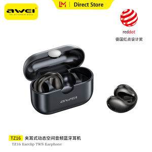 Awei TZ16 OWS Clip On Bluetooth Earphones Dynamic Spatial Sound Heavy Bass Wireless Earbuds with Mic 20H Playtime