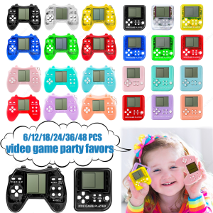 6-48Pcs Video Game Party Favors for Classic Game Console Keychain Birthday Joypad Souvenir School Valentine Gifts2026