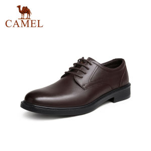 Cameljeans Spring Genuine Leather Derby Formal Business Suits Mens Soft Wedding Leather Shoes