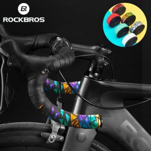 ROCKBROS Bike Handlebar Tape EVA Anti-slip Shock-absorbing Bicycle Handlebar Tape Colorful Wear-resistant Drop Bar Cycling Tape Accessories