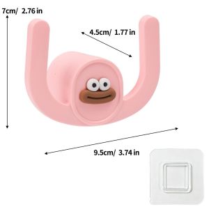 4Pcs No-Drill Slipper Storage Rack - Self Adhesive Waterproof Slippers Rack - Bathroom Wall Hook - Toilet Organizer Drainage Rack Hooks