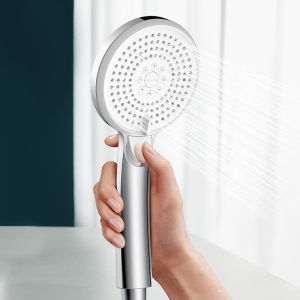 JOMOO 3 Modes High Pressure Shower Head One-Button Stop Water showerhead Water Saving SPA Nozzle Anti-aging Durable Bathroom Accessories