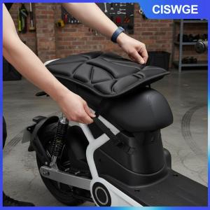 CISWGE 3D Thoải Mái Gel Xe Máy Ghế Pad 2Pcs Đặt Không Trượt Đệm Cho Xe Máy Touring Cưỡi Bền Hỗ Trợ