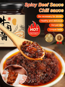 💥Hot item/ready stock💥Five-spice beef chili sauce is suitable for rice and noodles seasoning spicy rice and hot pot dipping sauce