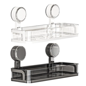 Durable Bathroom Shelf With Suction Cup Designs Easy To Install On Any Smooth Surfaces Water Resistant And Sturdy