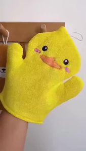 Găng tay tắm hình thú cho bé mềm mại tạo bọt dễ thương ANGIHOME