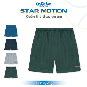 Áo quần thể thao Star Motion thương hiệu Asbaby cho bé trai bé gái từ 5 tuổi đến 11 tuổi