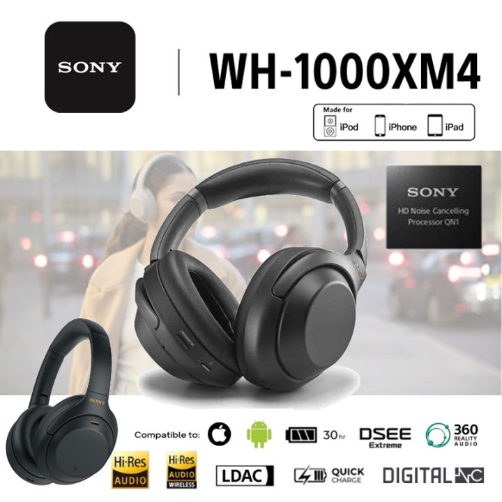 Best Price】Authentic Sony WH-1000XM4 Headphone Bluetooth Bass