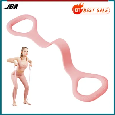 JBA 8 Shape Yoga Elastic Band TPE 20lbs Durable Anti Break 47cm Back Trainer Shoulder Stretcher Lightweight Resistance Band For Women