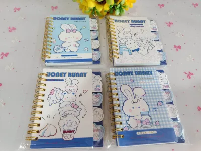 Honey Bunny Hardcover Ring Lined Notebook cw Divider
