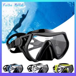 [Feibe Befei] Swimming Eyewear Tempered Glass Adults Water Equipment Snorkeling Scuba Diving Mask Transparent Large Frame Goggles