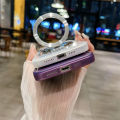 Case For Honor X7C 4G 2024 New Design Magnetic Stand Holder Transparent Casing For HonorX7C Honor X 7C Ultra Thin Clear Soft Phone Case With Camera Lens Protection. 