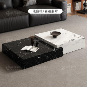 Rock Slab Light Luxury Coffee Table Decoration Aesthetic Unique Italian Side Table Modern Living Room Mesas Bajas Home Furniture