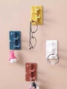 4in1 Mini Hook Sticker Wall Mount Self Adhesive Bathroom Toilet Kitchen No Drill