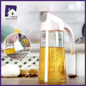 1Pcs 630ml Oil Dispenser Portable Kitchen Glass Oil Can & Cruet BottleWine Bottle Kitchen supplies
