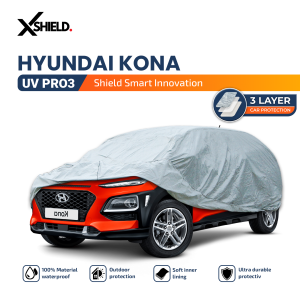 3 Layer Cover Mobil Hyundai Kona Sarung Penutup Aluminium Film Material Waterproof & Anti UV