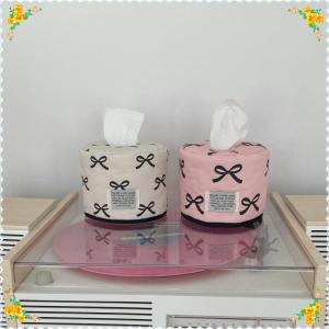 💖【Special price】💝CHUN Bowknot Tissue Paper Storage Box Roll Paper Tissue Case Holder Car Napkin Tissue Box Living Room Table Decor Home Organizer