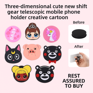 Cartoon Cell Phone Holder Accessory Rack Showcase Cubic Cute Cell Phone Holder Cell Phone Accessories
