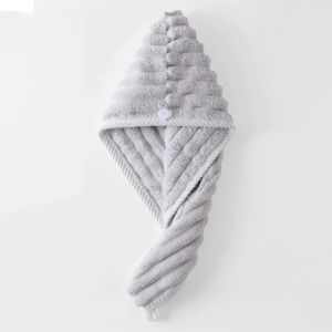 SweetCandi~3 Seconds Quick Dry Dry Hair Cap Shower Caps Bathroom Turban Hair Towel