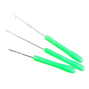 3Pcs Fishing Splicing Needle Baits Boilie Drill Stringer Hook Needle Baiting Rig Needle Stringer Fishing Tackle