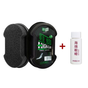 ฟองน้ำขัดรองเท้า แปรงขัดรองเท้า ที่ขัดรองเท้า กระเป๋าหนัง เบาะ โซฟา สำหรับทำความสะอาด ฟองน้ำ + ขี้ผึ้งรองเท้า