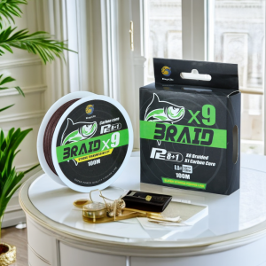 Bingolife Senar Pancing PE X9 Senar PE 0.5mm Braided Fishing Line 100m Kuat 52kg Cokelat Senar Leader