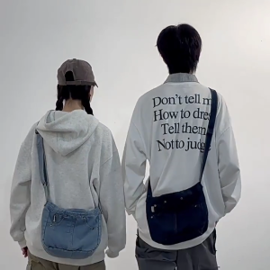 Casual Quần JEAN MÀI vải túi xách túi đeo vai đeo chéo với dây đeo điều chỉnh được cho phụ nữ tìm kiếm phong cách độc đáo