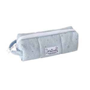 OOC Print Star Dots Pencil Case Storage Y2k Cloth Stationery Bag Sweet Large Capacity Pencil Pouch Stationery Holder