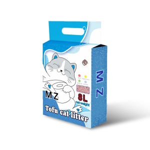 100% เต้าหู้อินทรีย์ครอกแมว MZ เต้าหู้ขายแมว 8L ห้องน้ำทิ้ง