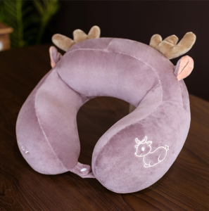 LESS - Cartoon animal U-shaped pillow three-dimensional hump cervical spine pillow office nap pillow travel neck pillow