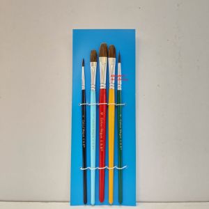 COLOUR MAGNUS ARTIST BRUSH SET OF 5 (FLAT #8 10 12 | ROUND #2 6)