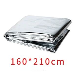 MlaDen ผ้าห่มอวกาศ 210x160cm กันน้ำกันลมกันหนาวกันแดด แผ่นฟอยล์สะท้อนแสง ผ้าห่มฉุกเฉิน