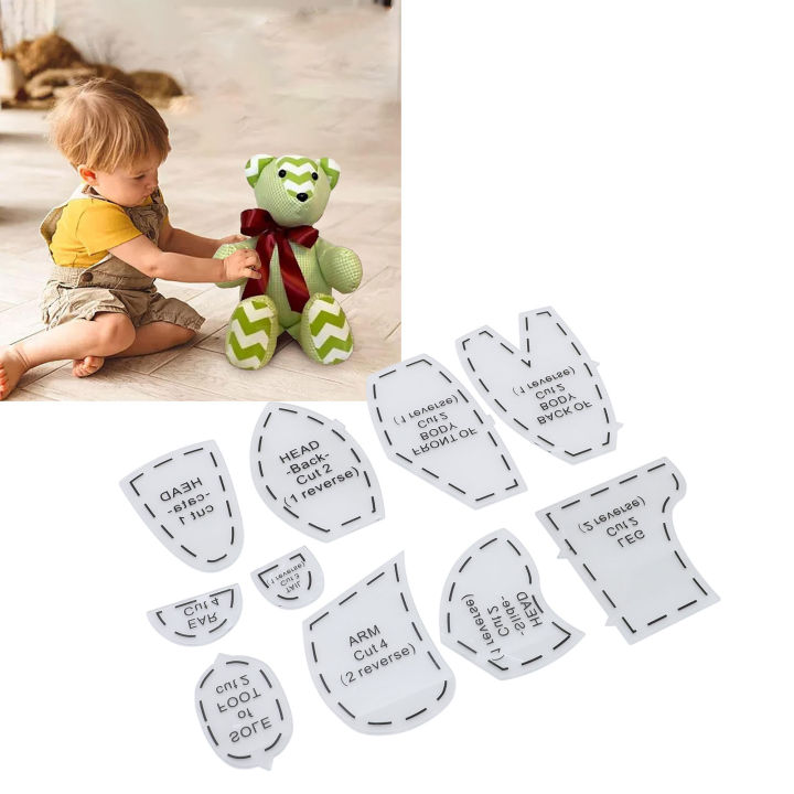 Memory Bear Template Ruler Set Acrylic Sewing Pattern Template with ...