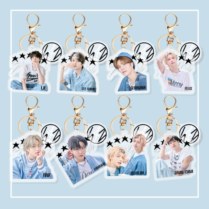 Stray Kids 5-STAR acrylic keychain pendant CHANGBIN HAN LEE KNOW FELIX ...