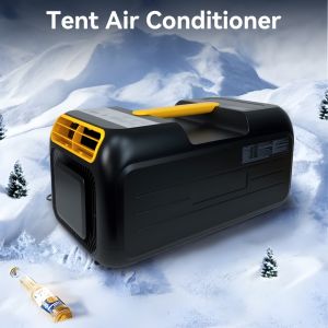 Treeligos New Portable Air Conditioner Meets The US Standard AC110V Single Warm Touch Screen Remote Control Voice Control Suitable for Tents/outdoor/indoor Camping/RV Use