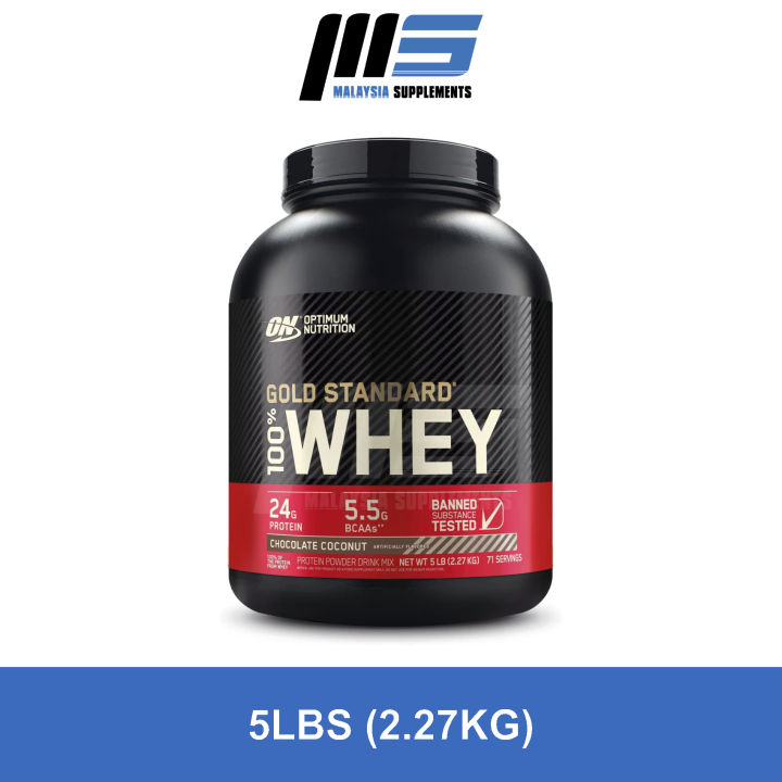 Optimum Nutrition Gold Standard Whey 5lbs Whey Protein Isolate Powder
