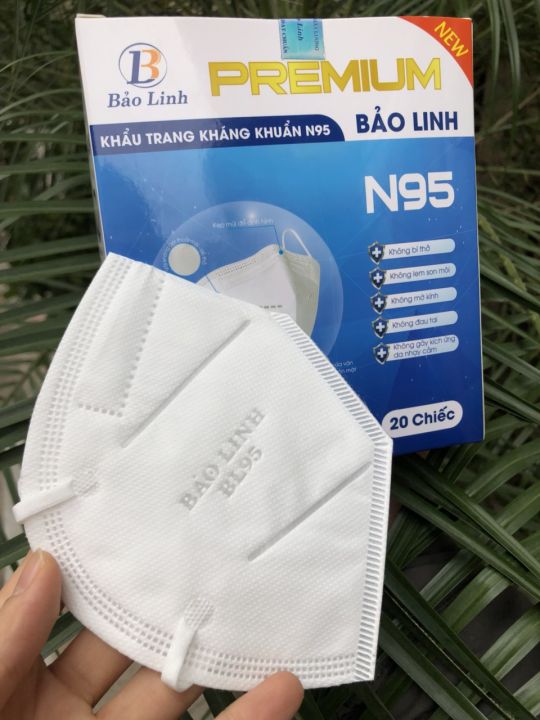 Khẩu trang N95 Thương Hiệu Bảo Linh (Tiêu Chuẩn Xuất khẩu BFE ≥95% ...