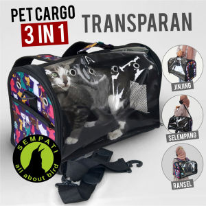 SEMPATI Tas Hewan Pet Cargo 3 In 1 Transparan Clear