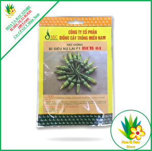 [Gói 100 hạt] Hạt Giống Bí Siêu Nụ Lai F1 BUB 01 - Công Ty Giống Cây Trồng Miền Nam (SSC) - Hoa và Rau Store