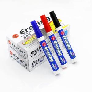 10 Pieces Per Box 4 Color Whiteboard Pen Set Erasable Marker Pen for White Board Glass Kids Drawing Office Meeting School Teacher Markers