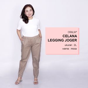 Celana Kerja Kantor Legging Joger / Celana Wanita Jumbo / Big size / Celana Kerja Seragam Wanita Big / Celana Bahan Wanita Formal Super Jumbo Kekinian