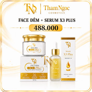 COMBO FACE ĐÊM + SERUM X3 PLUS TN - NGUYỄN HUỲNH NHƯ CHÍNH HÃNG MỚI 2026