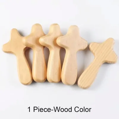 1pc Mini Cross Handmade Cross Decoration Hand Held Palm Size Christian for Clutching and Prayer