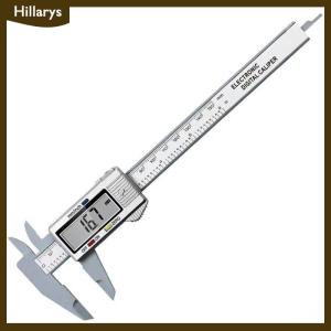 [Hillarys] 0-150mm Electronic Digital Display Vernier Caliper Carbon Fiber Dial Vernier Caliper Gauge Digital Ruler Measuring Tool