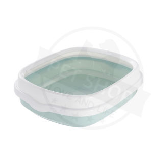 toilet kucing berlapis tebal semi-tertutup anti percikan dari kotaran kucing aksesoris kucing