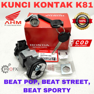 KUNCI KONTAK ASSY SET BEAT STREET POP SPORTY HONDA K81 KUALITAS ORIGINAL ASLI AHM GEMBOK KONCI