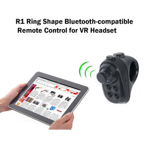 Ring Shape Bluetooth Game Controller for VR Headsets Wireless Remote Compatible with iOS and Android Devices