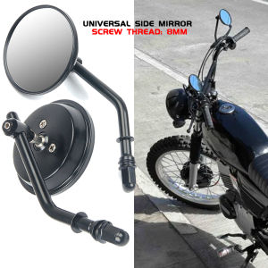 E&M Street King Side Mirror V3 Blue Lens Eye Protection Non Grade Lens Adjustable Motorcycle Rear View Universal Mirror For ADV PCX Click NMAX Sniper MIO Raider Napoleon