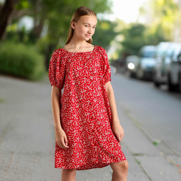 Max Fashions Baju Anak Perempuan Floral Print A-Line Dress