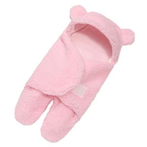 MISSLADY Winter Thicken Flannel Infant Cotton Newborn Baby Swaddle Wrap Blankets Sleeping Bag Sleepsack